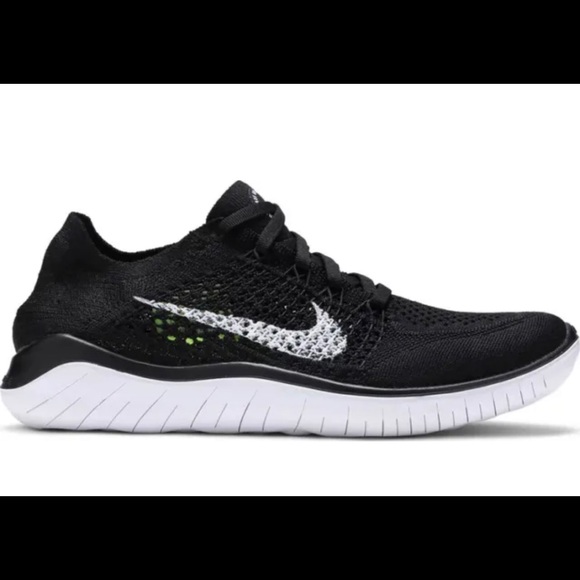 Nike Free RN Flyknit 2018 Running Shoes Black 942839-001 Women's Sizes - Picture 2 of 5
